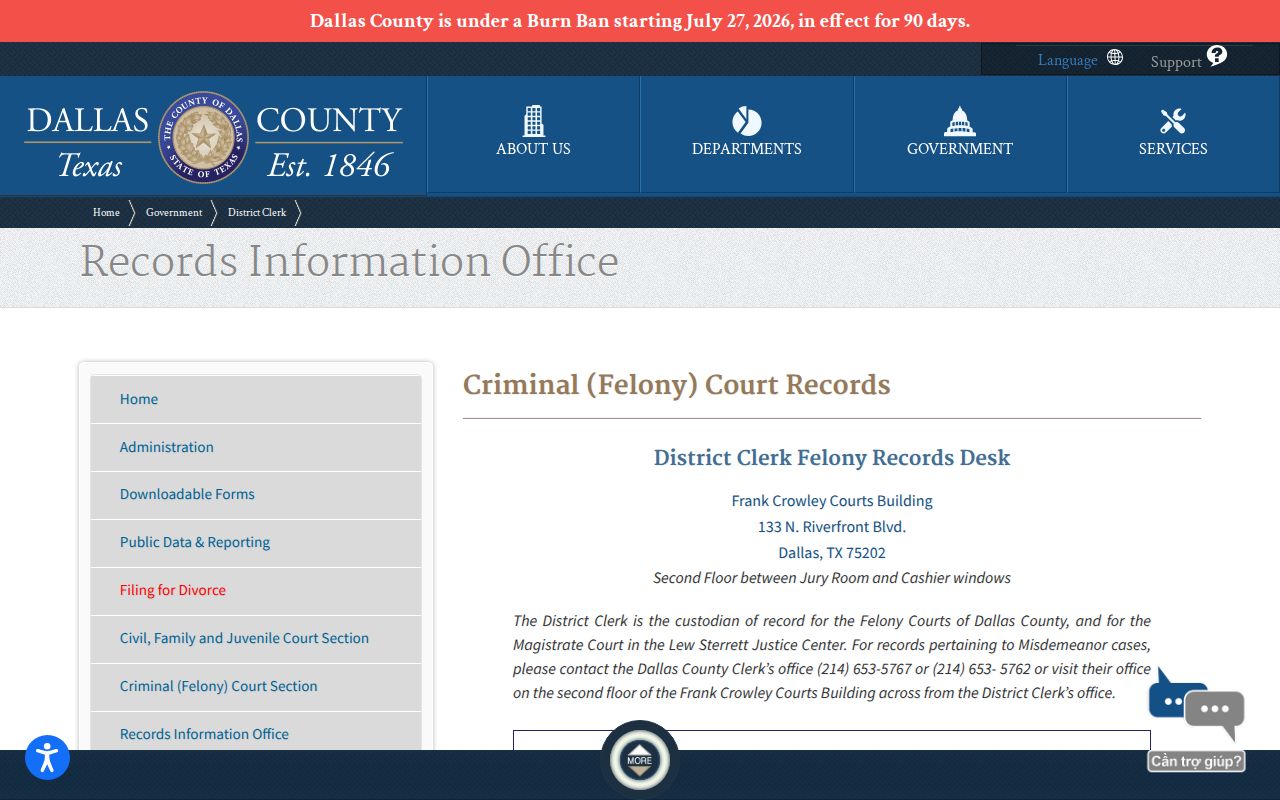 Dallas County 72-hour release felony disposition fallback
